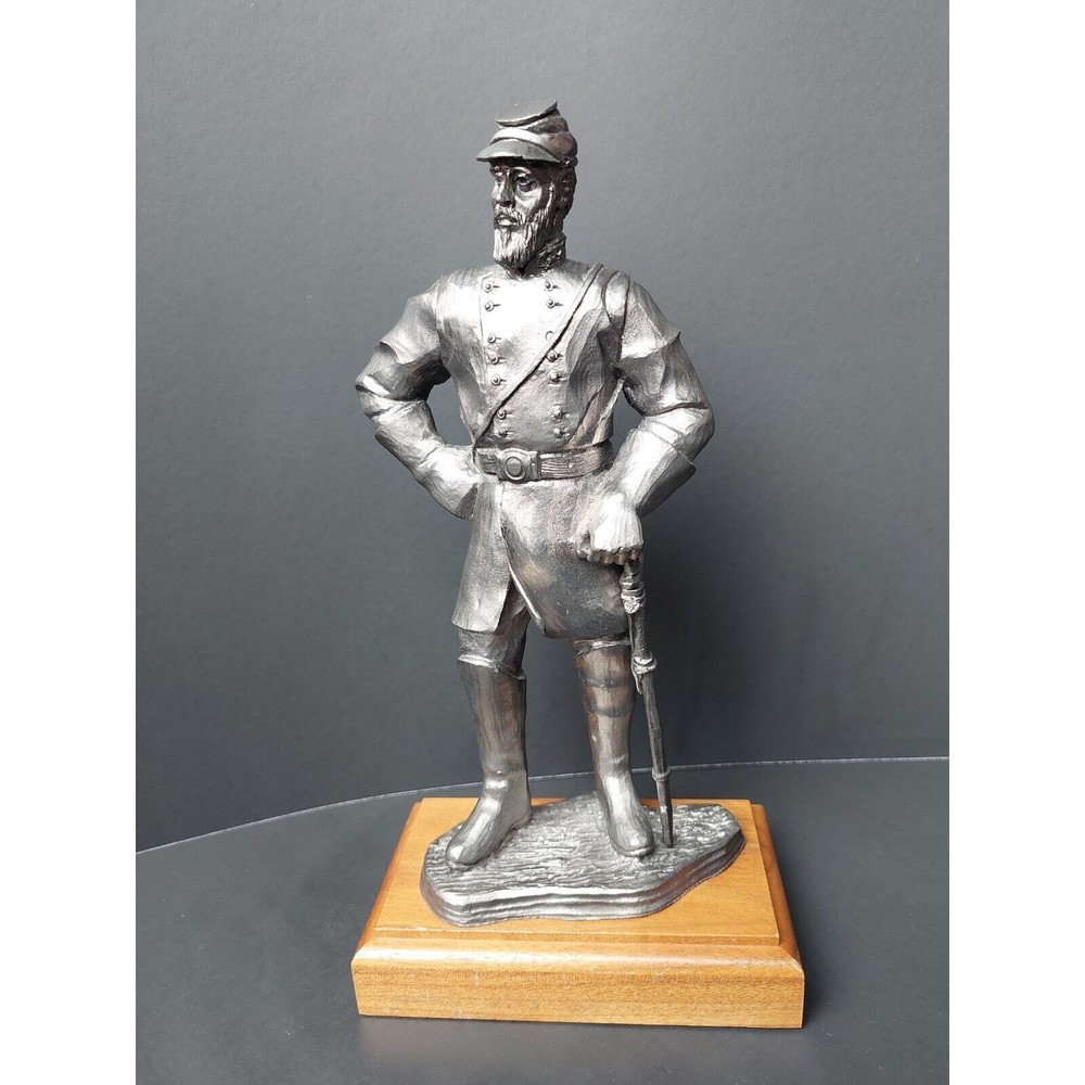 Michael Ricker Pewter Sculpture Civil War Series Stonewall Jackson SIGNED